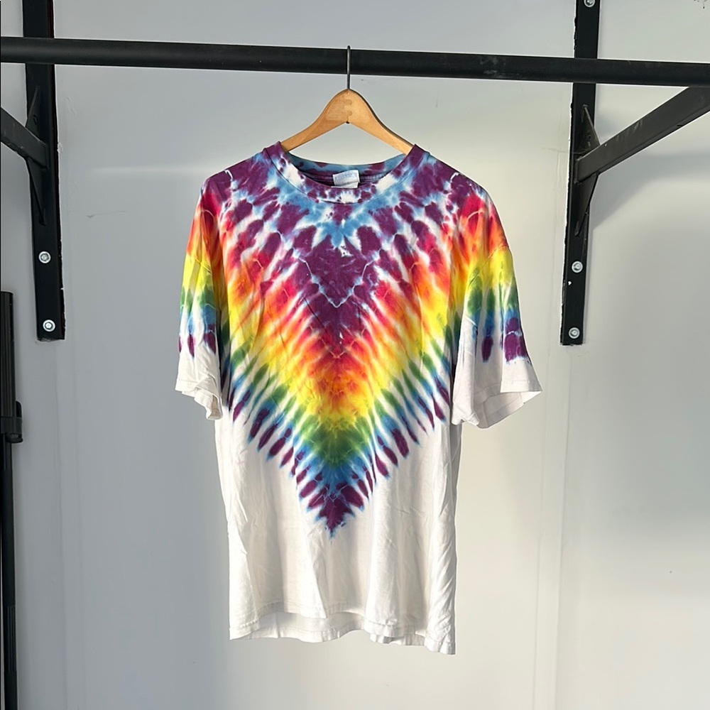 Vintage Multicolor Tie-Dye Men's Shirt